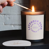 Lavender Dusk Black Tumbler