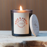 Rose & Amber Black Tumbler