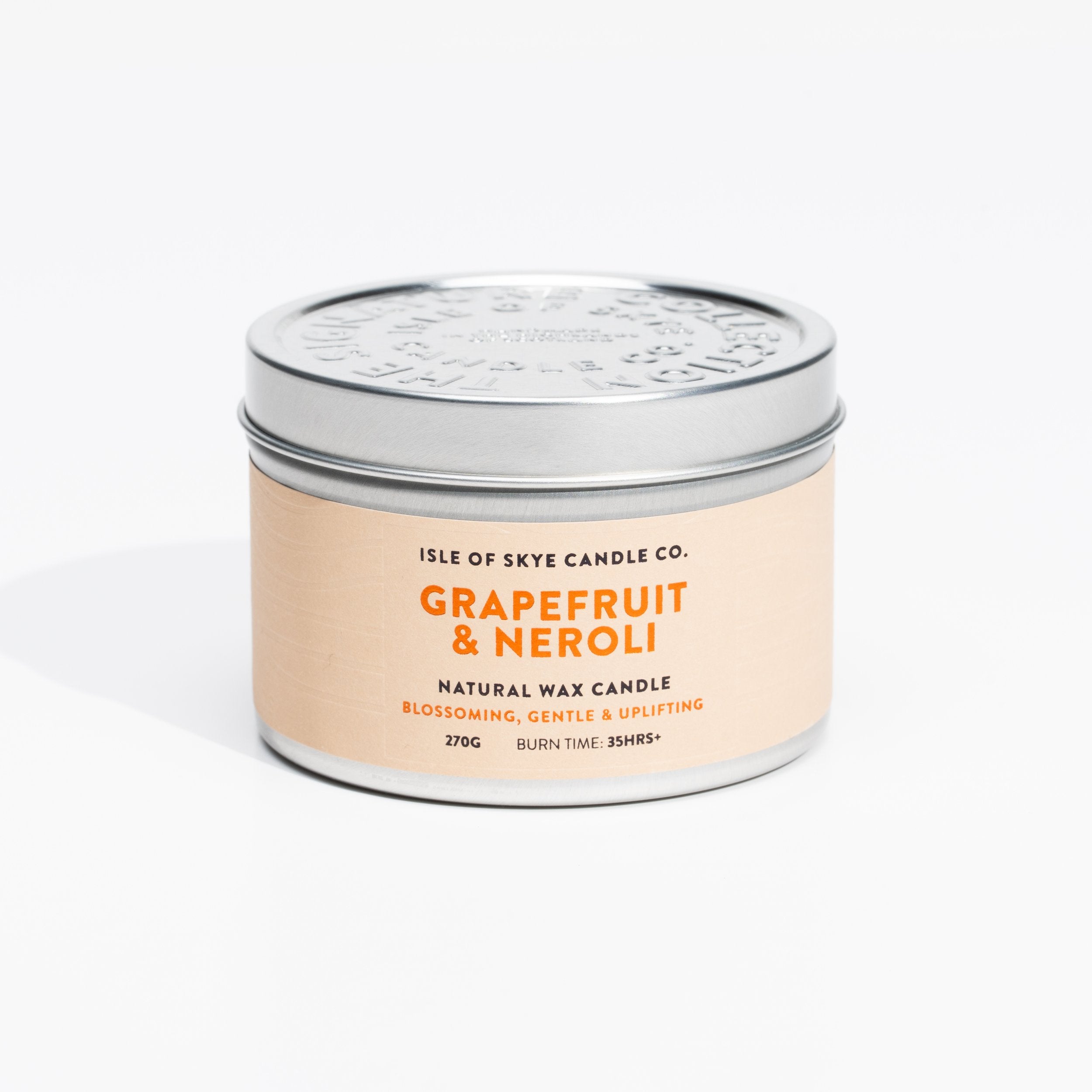 Grapefruit & Neroli tin candle