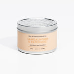 Sandalwood & Patchouli tin candle
