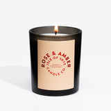 Rose & Amber Black Tumbler
