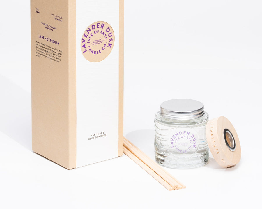 calming reed diffuser set