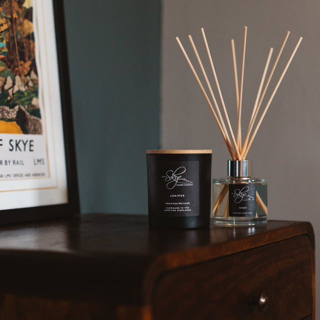Juniper Large Tumbler and Reed Diffuser Skye Candles Isle of Skye Candle Co.