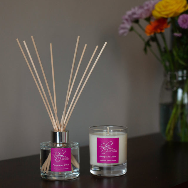 Pomegranate and Plum Smal Tumbler Skye Candles Isle of Skye Candle Co.