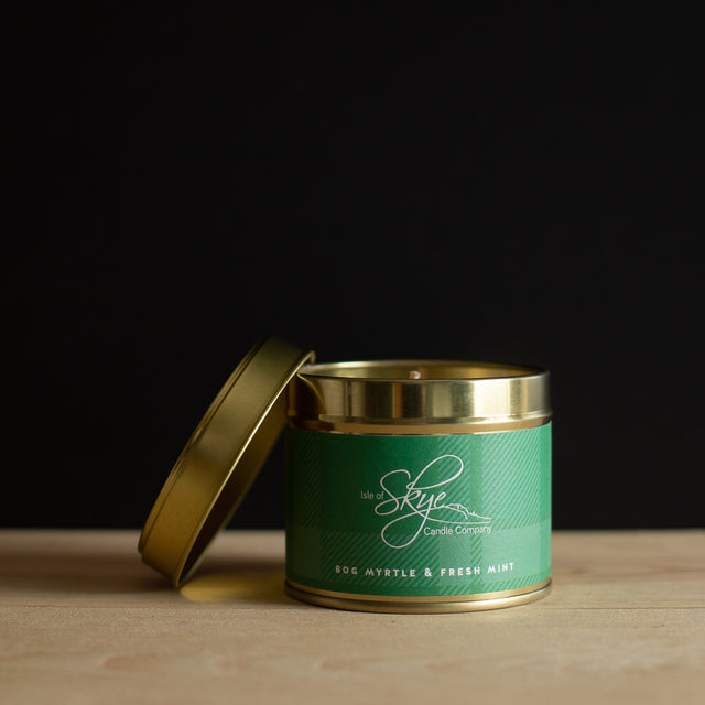 Bog Myrtle & Fresh Mint Travel Container Skye Candles Isle of Skye Candle Co.
