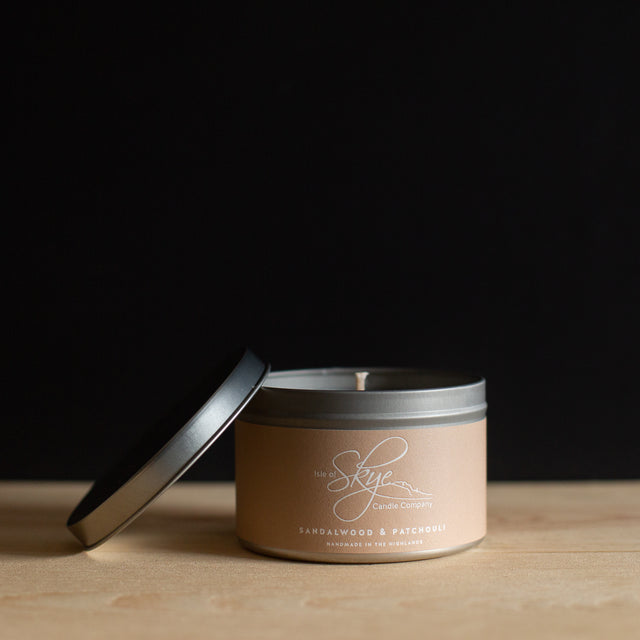 Sandalwood & Patchouli Travel Container Skye Candles Isle of Skye Candle Co.