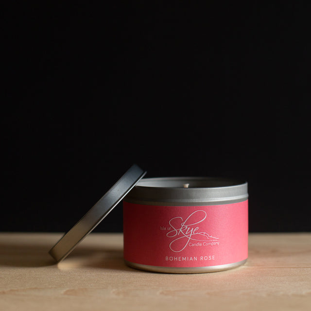Bohemian Rose Travel Container Skye Candles Isle of Skye Candle Co.
